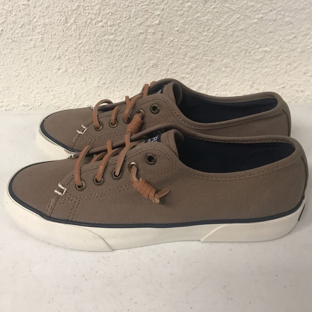 Sperry Women's Pier View Sneakers, Size 5.5 M, Brown / White - Picture 3 of 6
